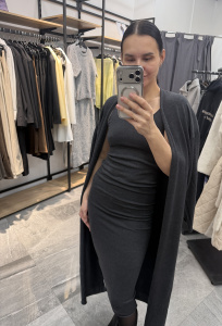 Кардиган кашемир, т. серый