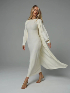 Кардиган паетка, белый