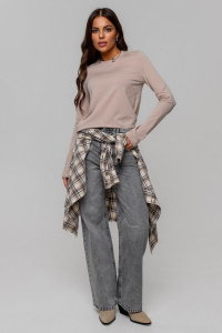 Лонгслив, бежевый