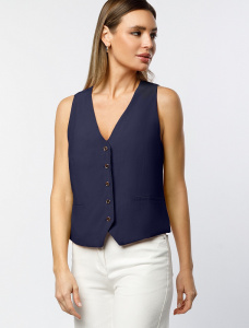 Жилет женский темно-синий