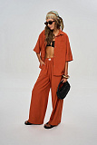 Костюм, терракотовый